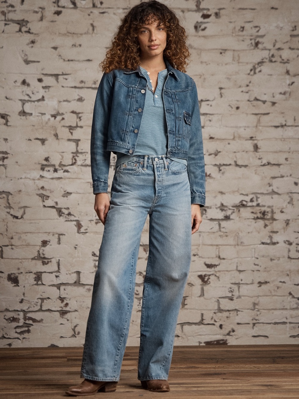 Ralph Lauren RRL | NWOT Cropped Blue Denim Jacket - Picture 11 of 13